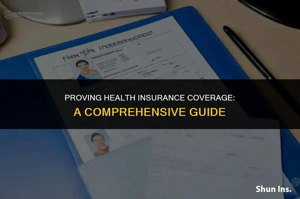 how to prove i had health insurance