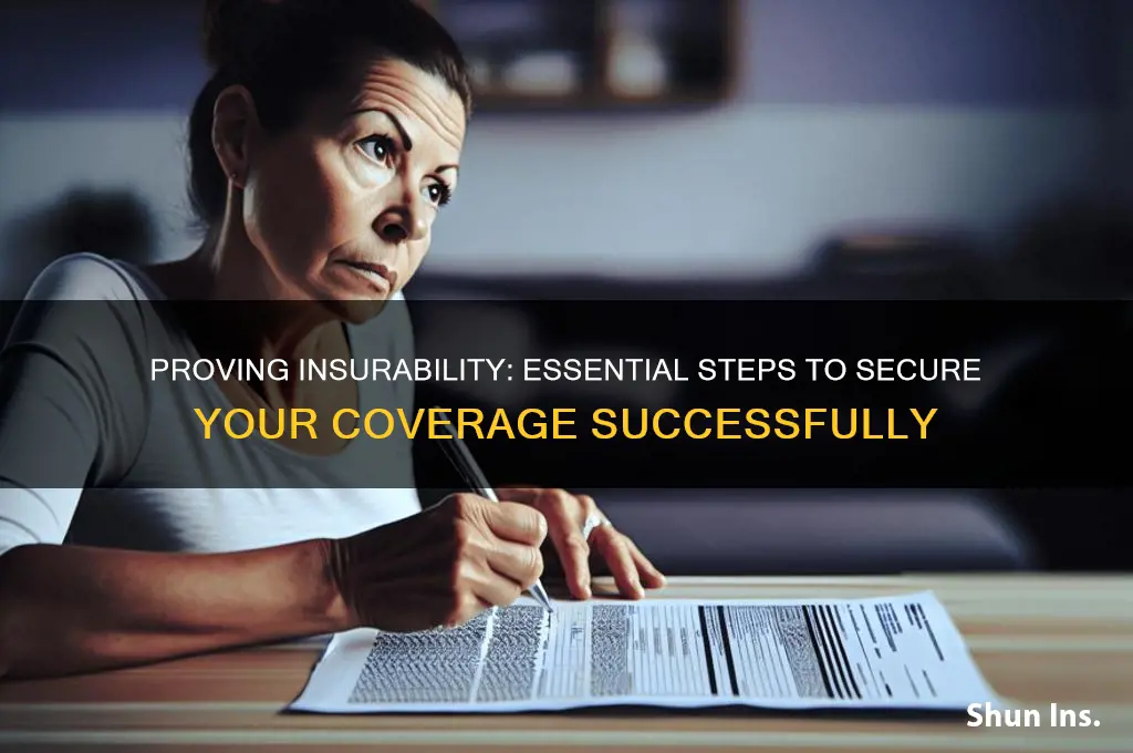 how to prove insurability