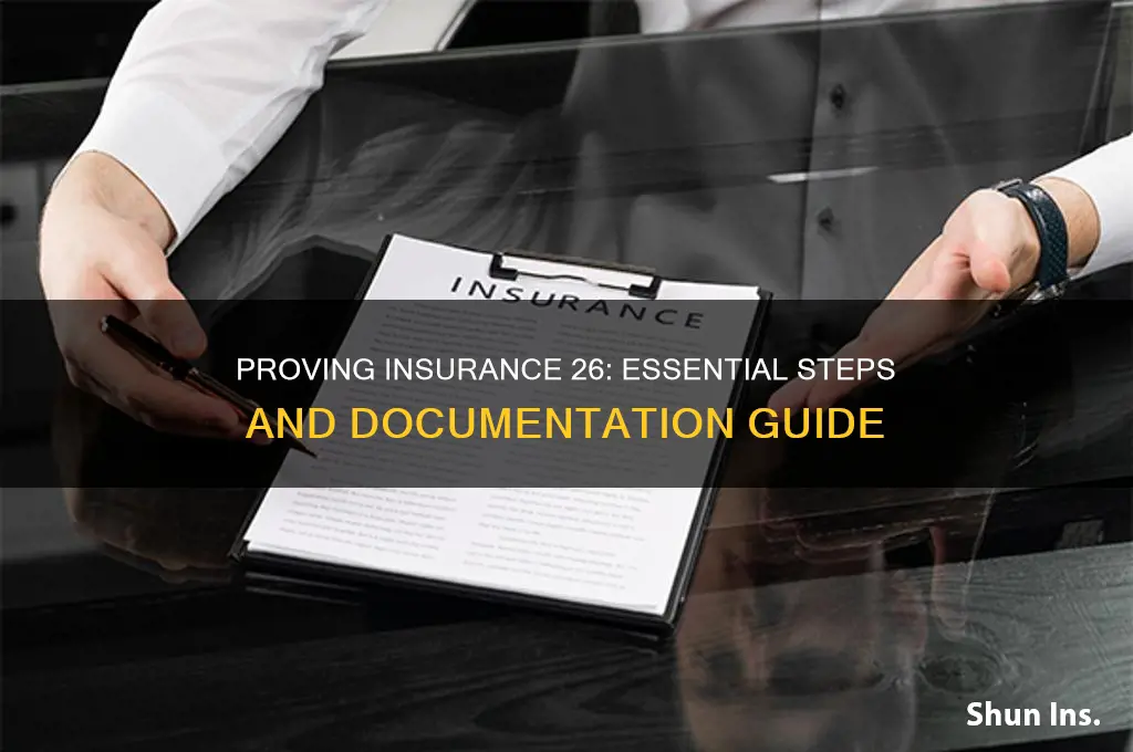 how to prove insurance 26