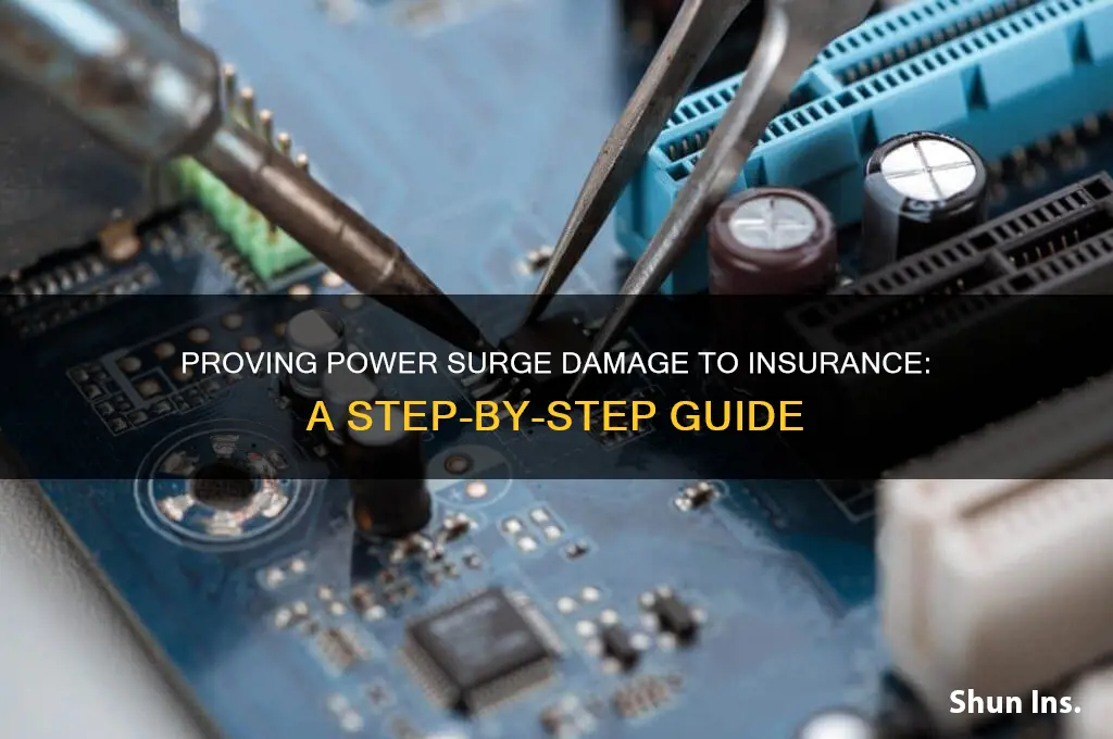 how to prove to insurance damage is from power surge