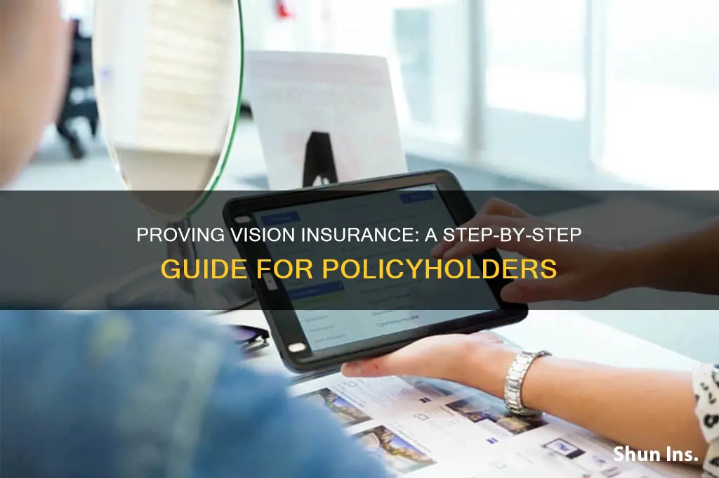 how to prove vision insurance