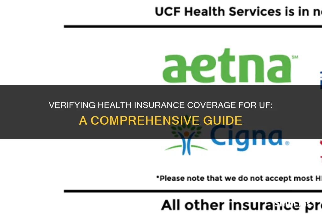 how to prove you have health insurance for uf