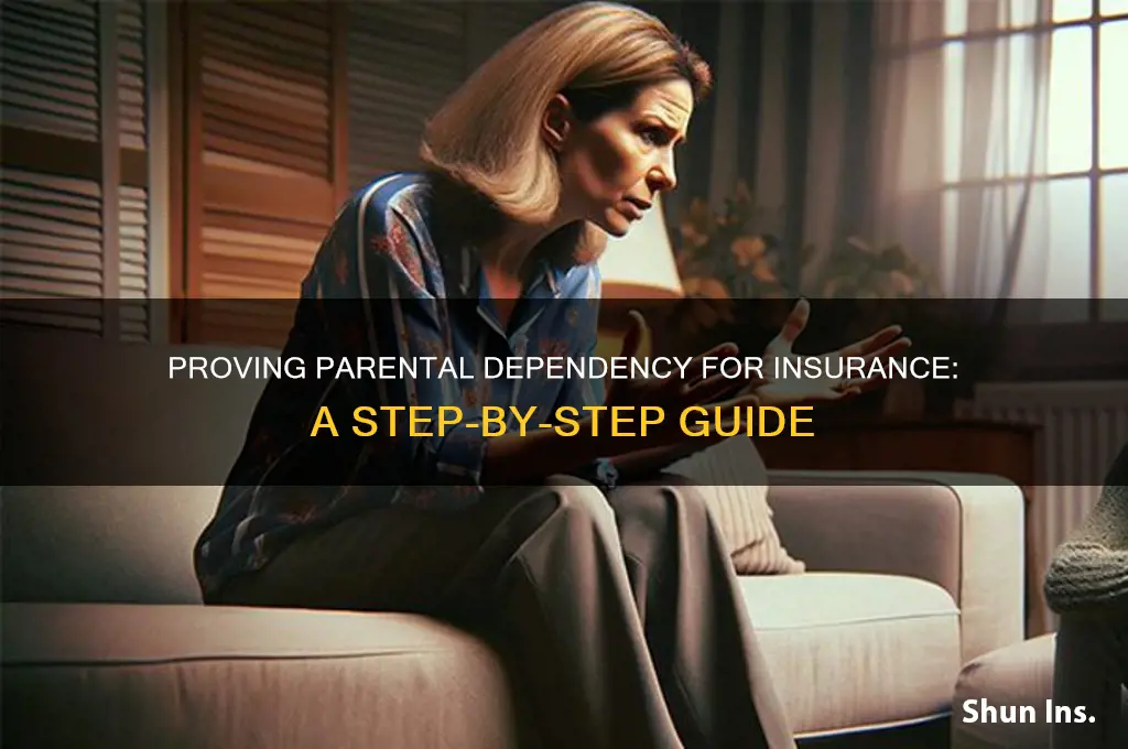 how to prove your parent for insurance