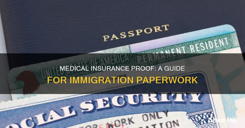 how to provide medical insurance proof for immigration