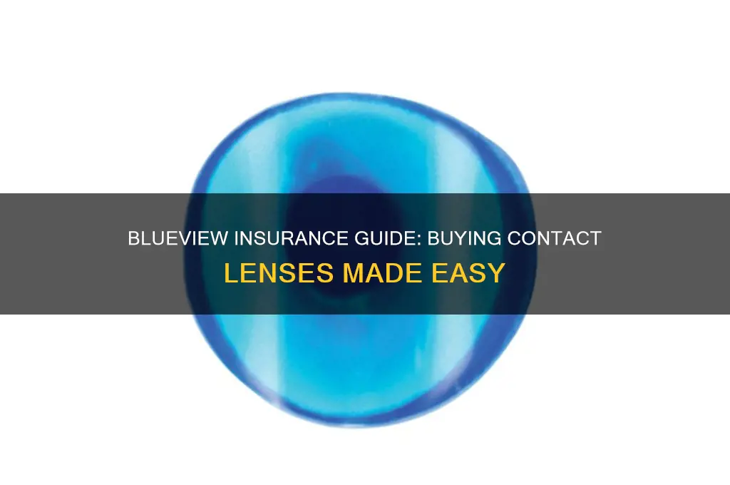 how to purchase contact lenses with blueview insurance