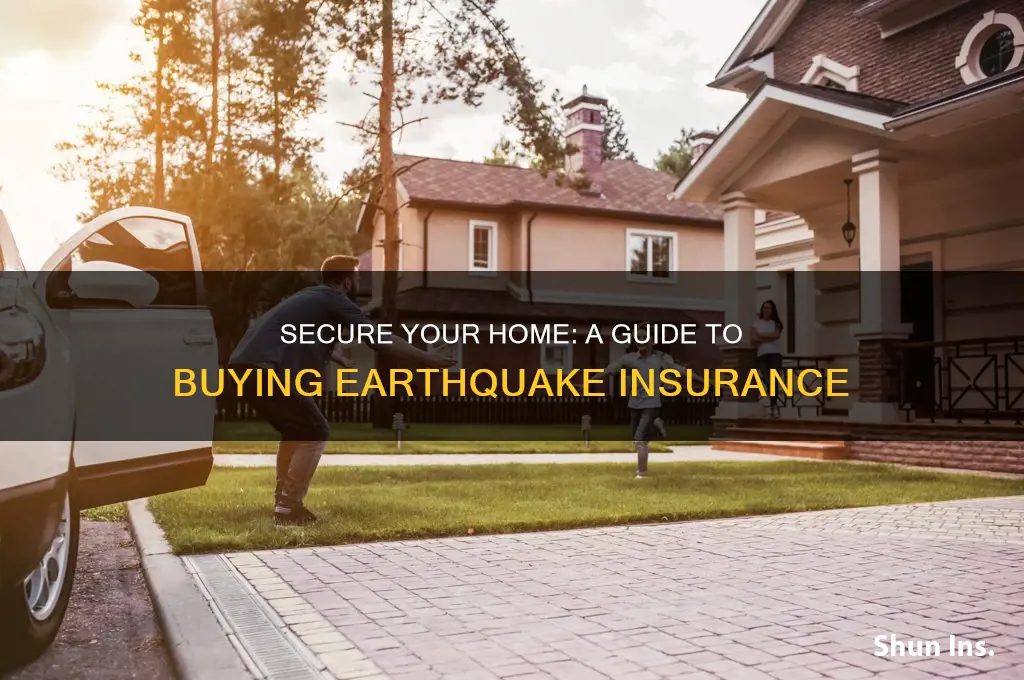 how to purchase earthquake insurance