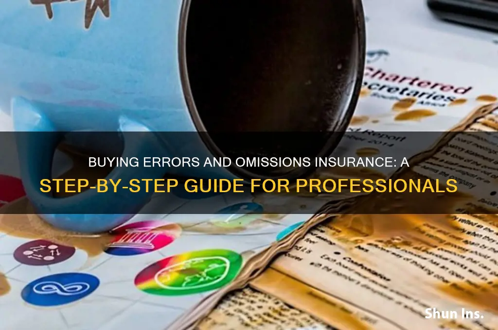 how to purchase errors and omissions insurance