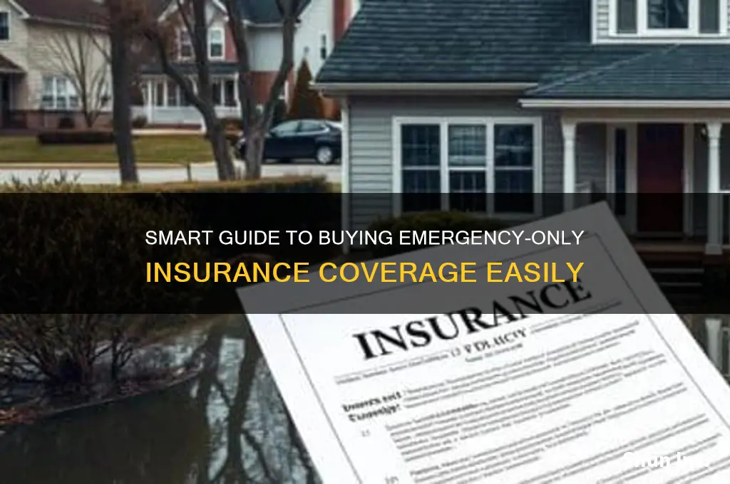 how to purchase just emergency insurance