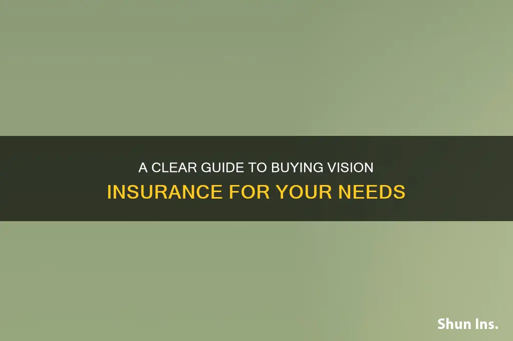 how to purchase vision insurance