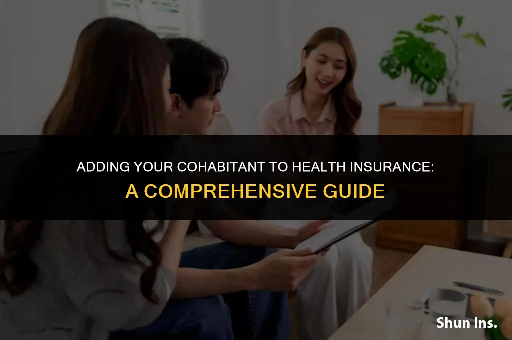 how to put a cohabitant on health insurance