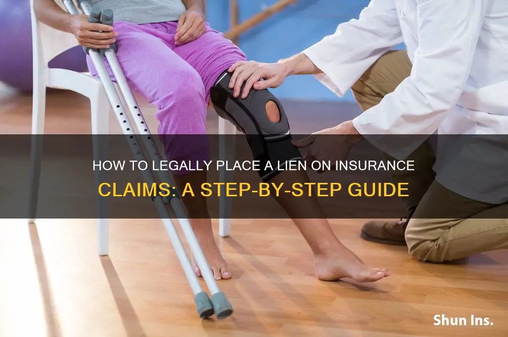 how to put a lien on insurance
