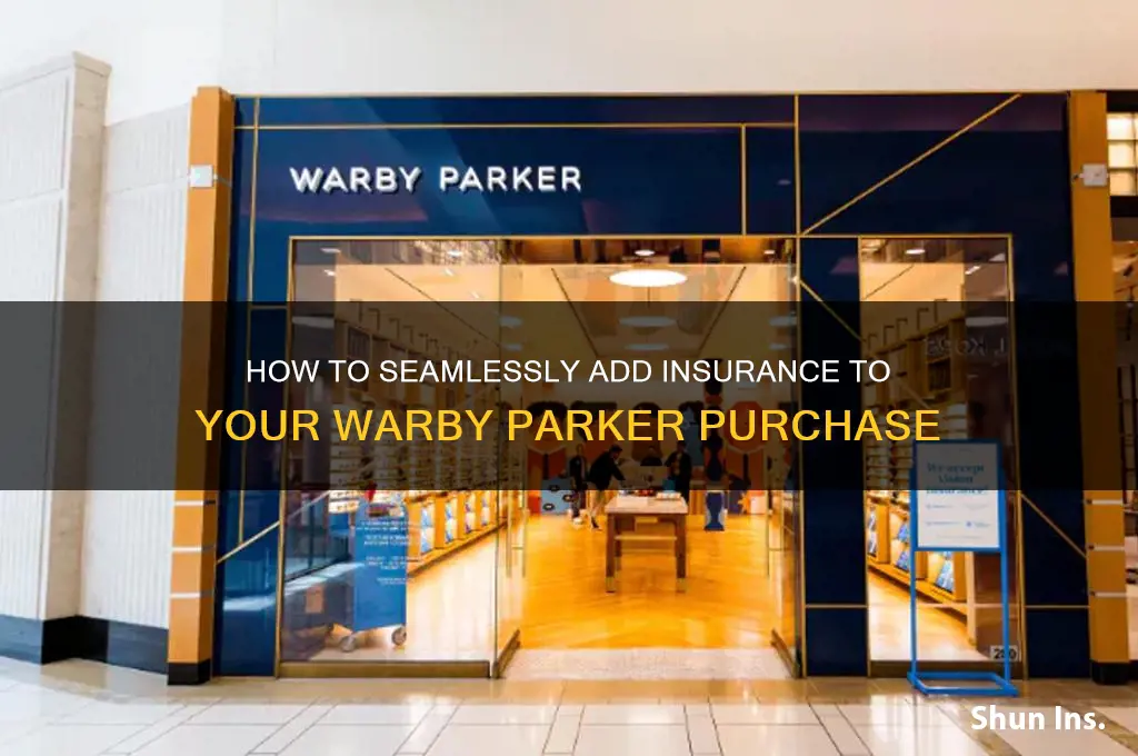 how to put your insurance in warby parker