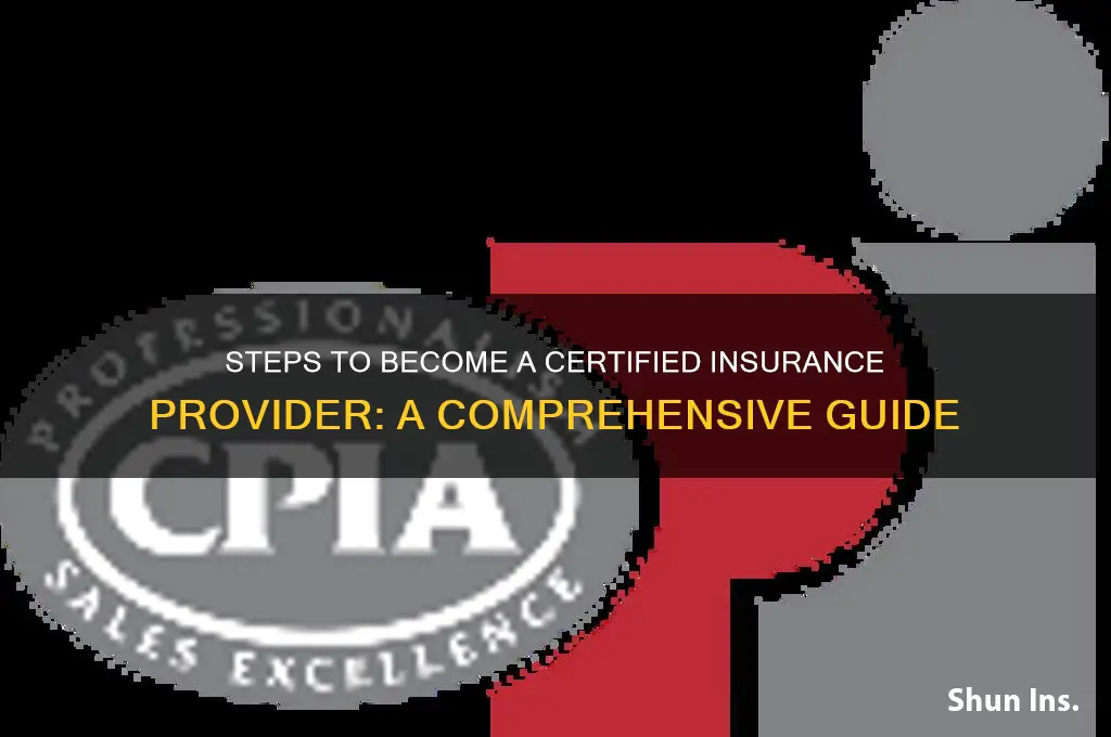 how to qualify as an insurance porvider
