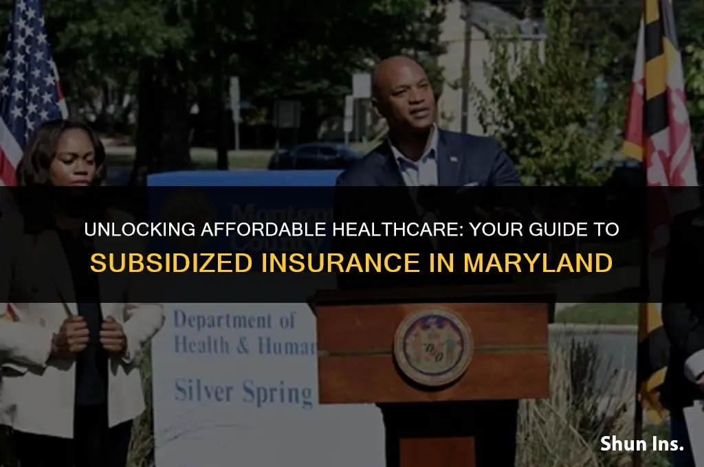 how to qualify for subsidized health insurance maryland