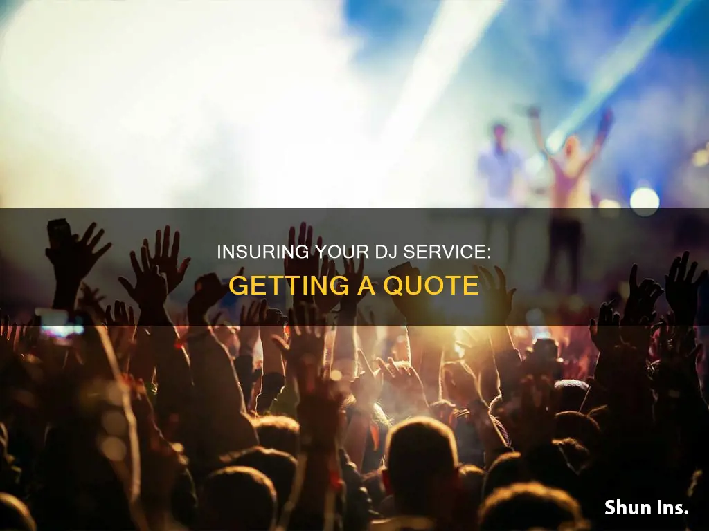how to quote insurance on a dj service