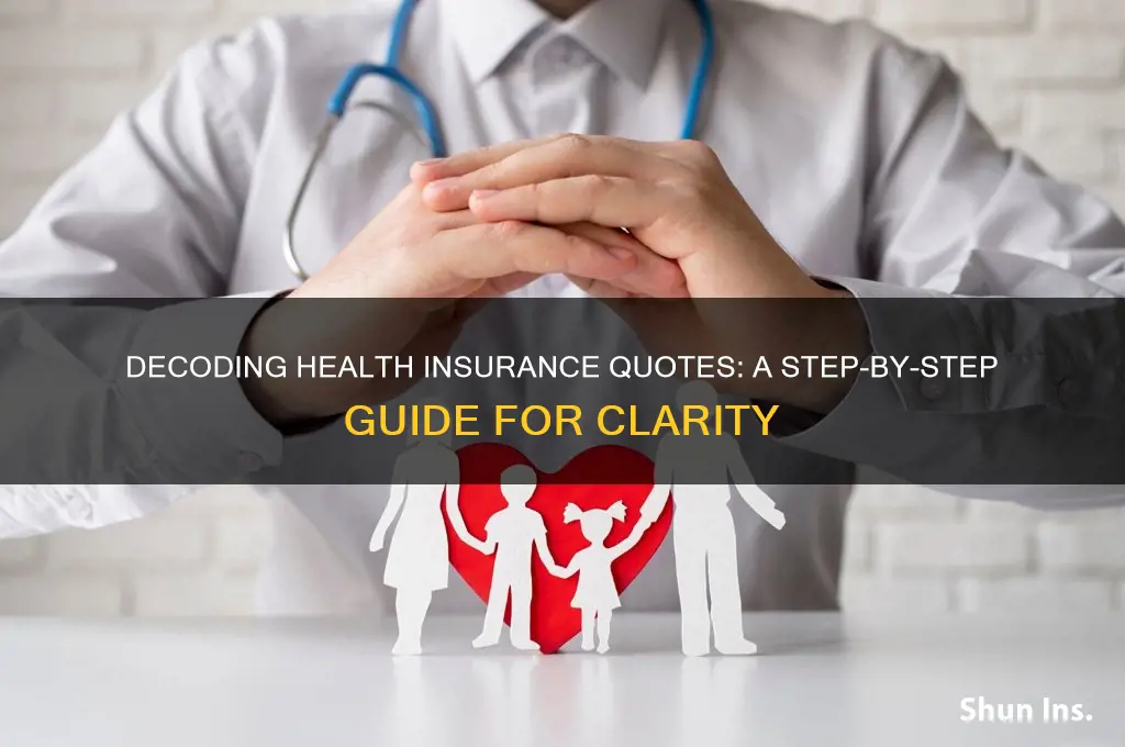 how to read a halth insurance quote