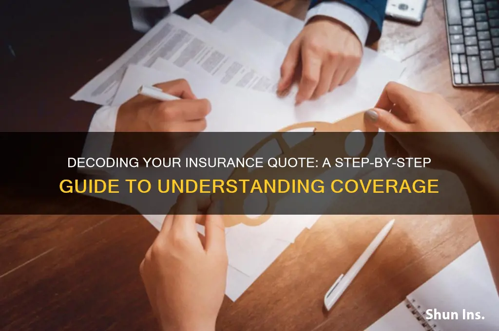 how to read a quote from my insurance