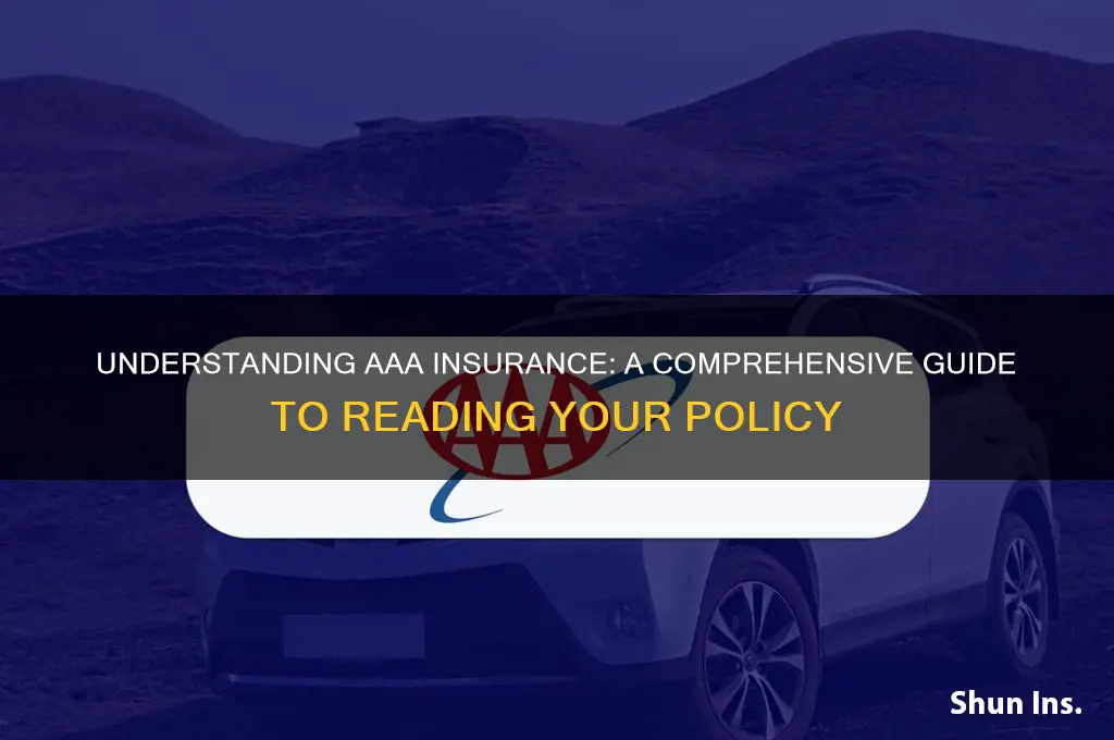 how to read aaa insurance