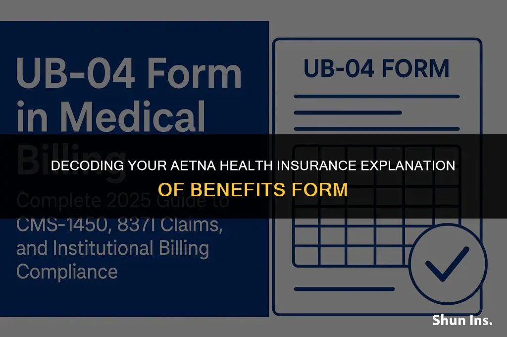 how to read aetna health insurance explanation of benefits form