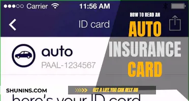 Understanding Auto Insurance: Decoding Your Insurance Card