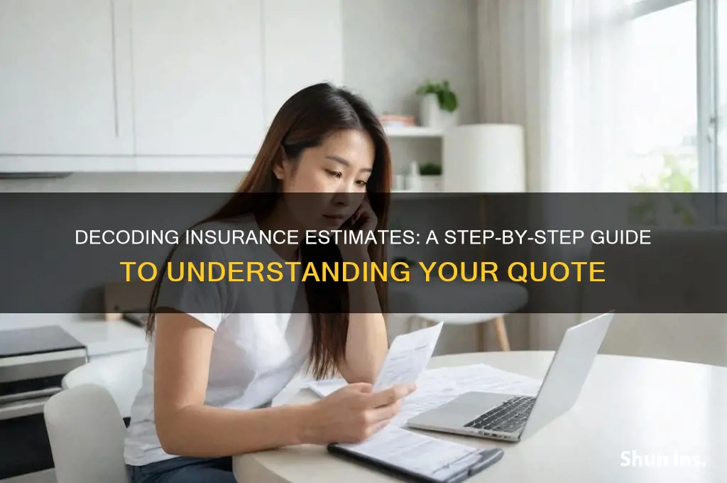 how to read an insurance estimate