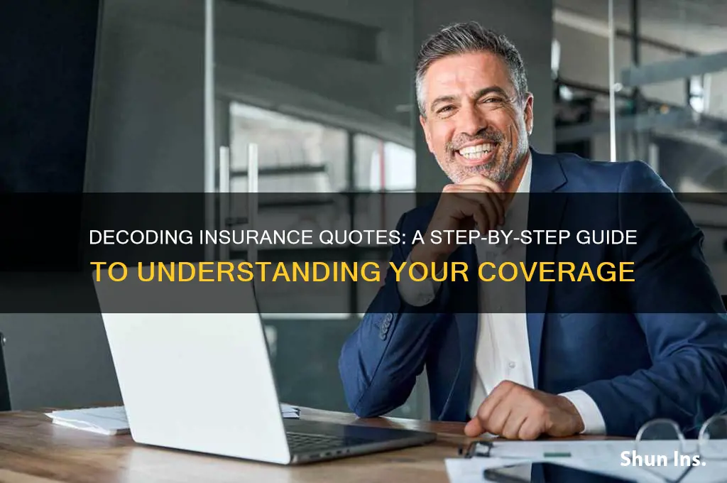 how to read an insurance quote