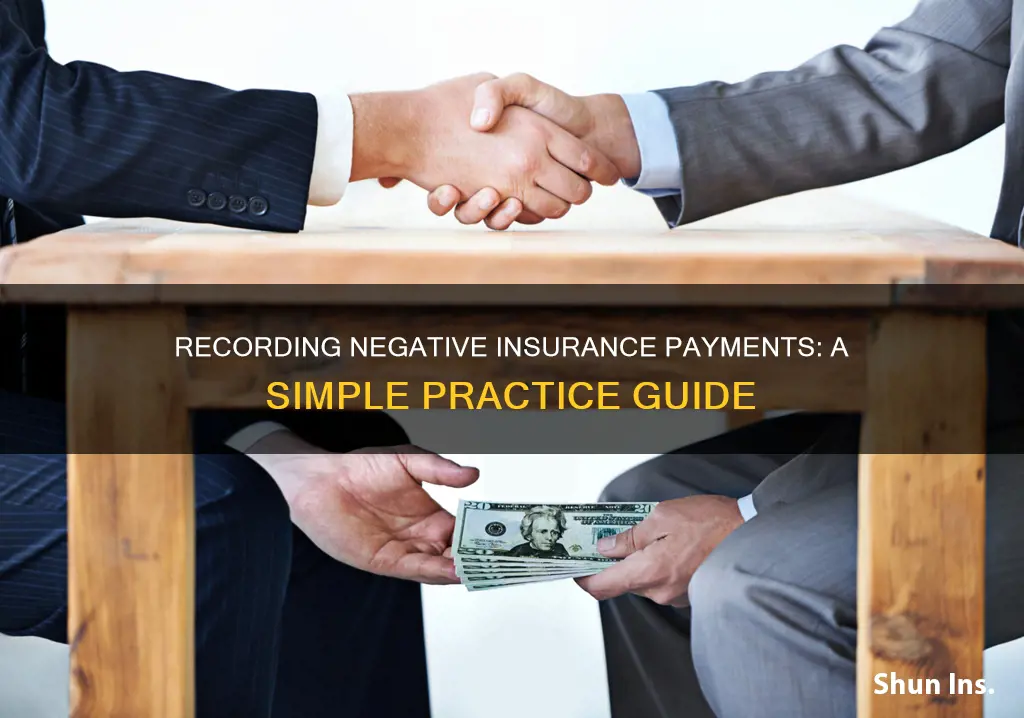 how to record a negitive insurance payment simple practice