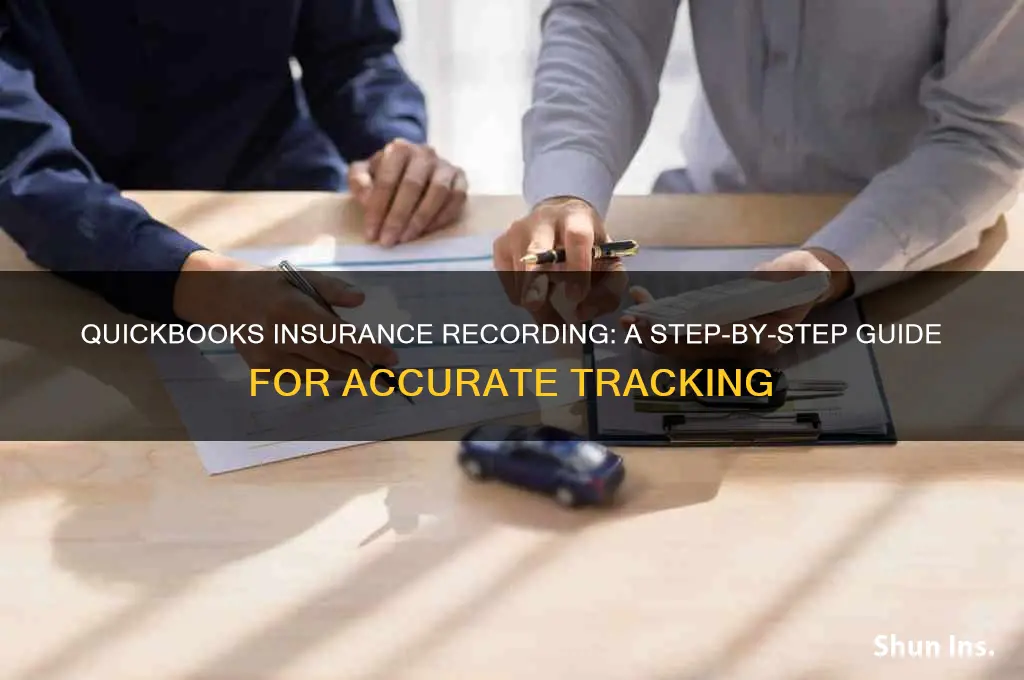 how to record insurance in quickbooks