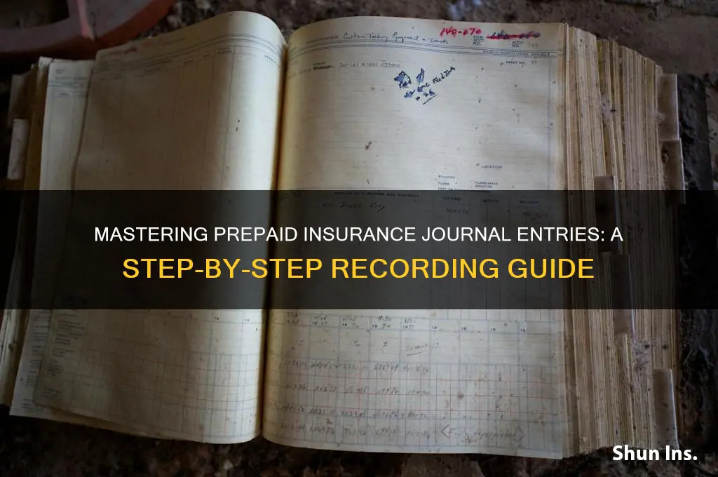 how to record journal entries for prepaid insurance