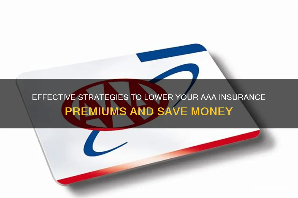 how to reduce aaa insurance