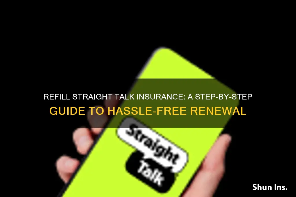 how to refill straight talk insurance