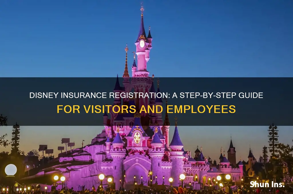 how to register insurance in disney