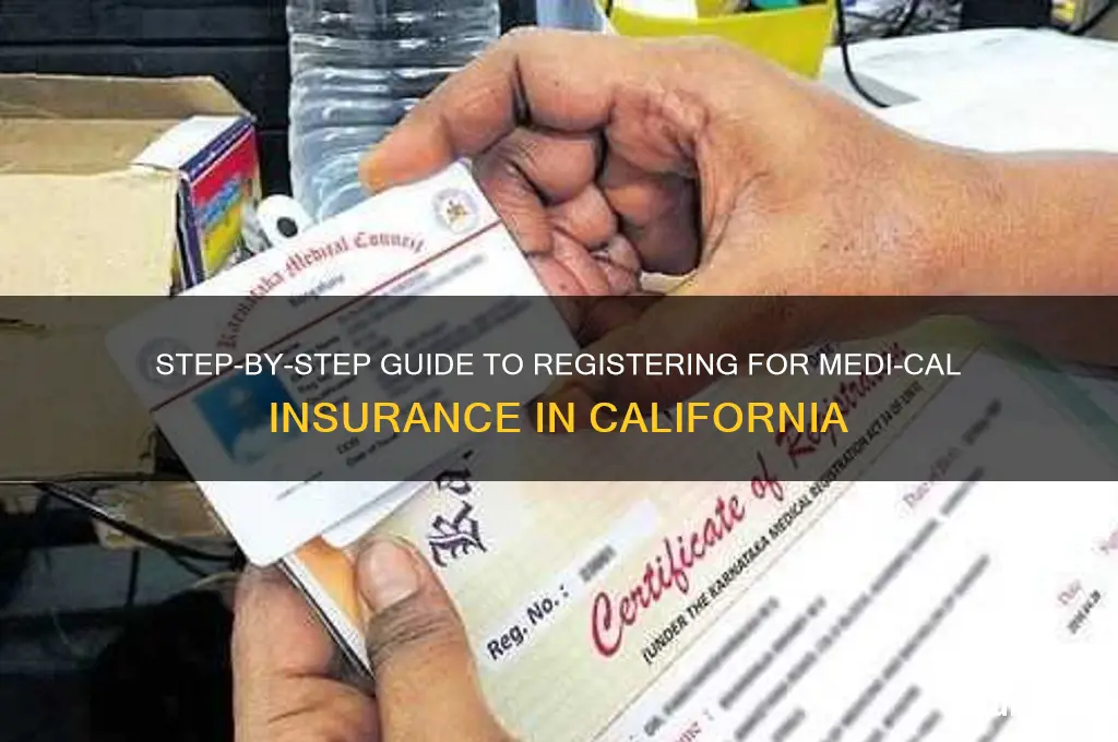 how to register medi cal insurance