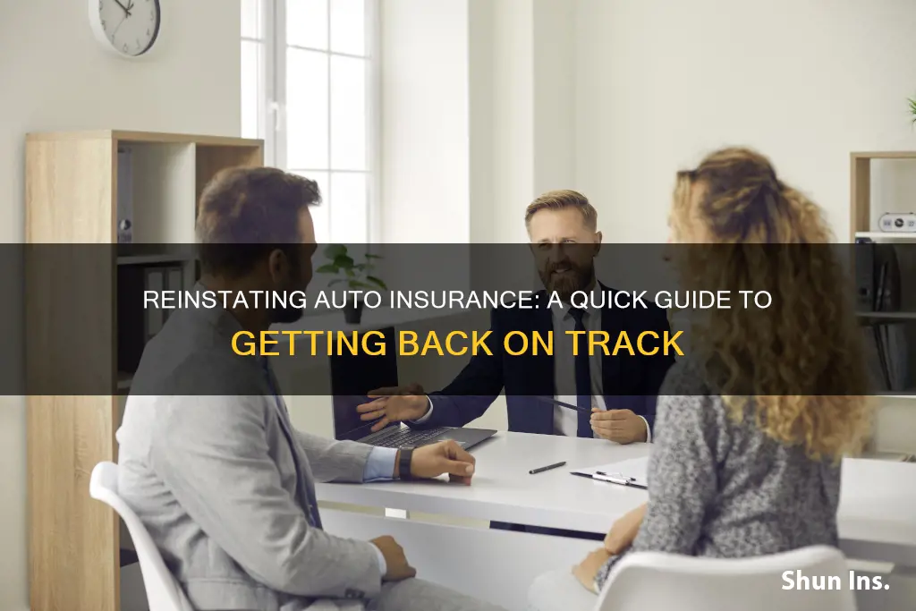 how to reinstate auto insurance