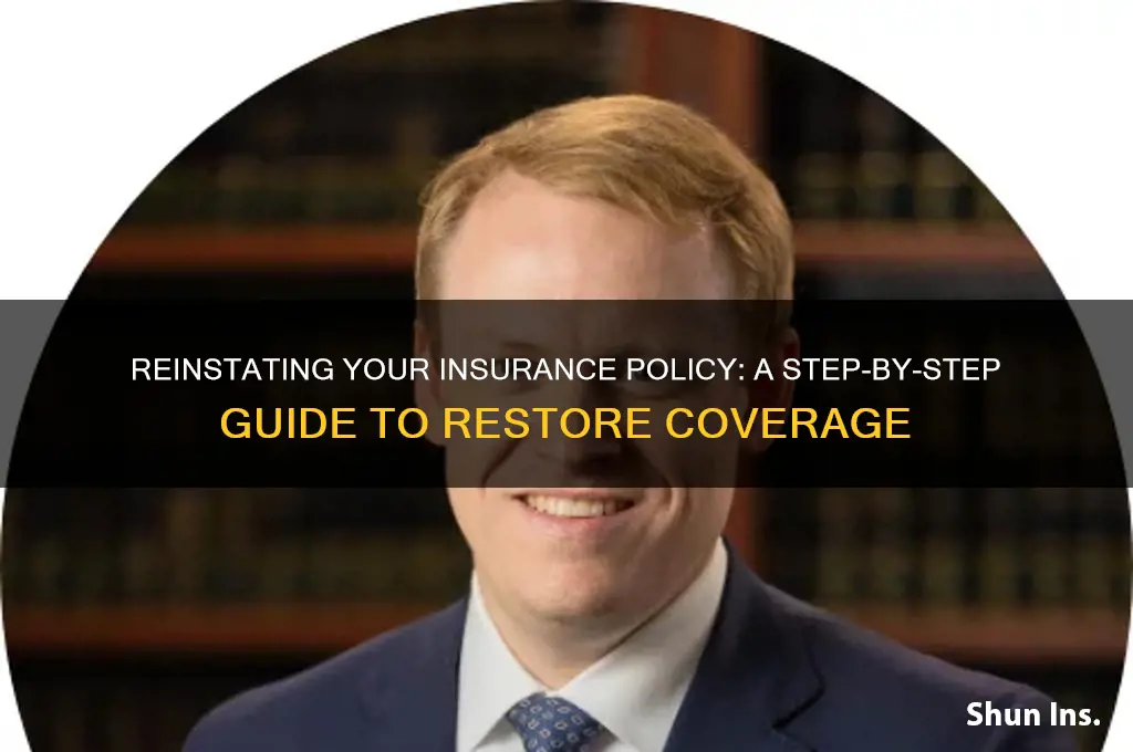 how to reinstate insurance