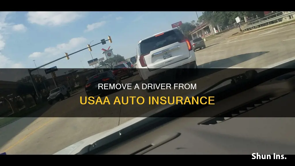 how to remove a driver from usaa auto insurance