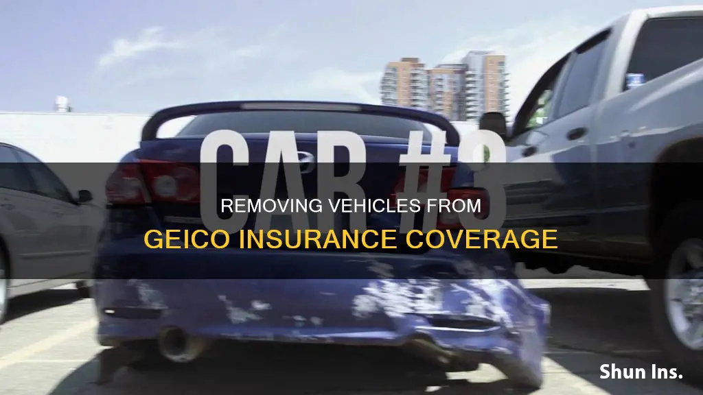 how to remove a vehicle from geico insurance