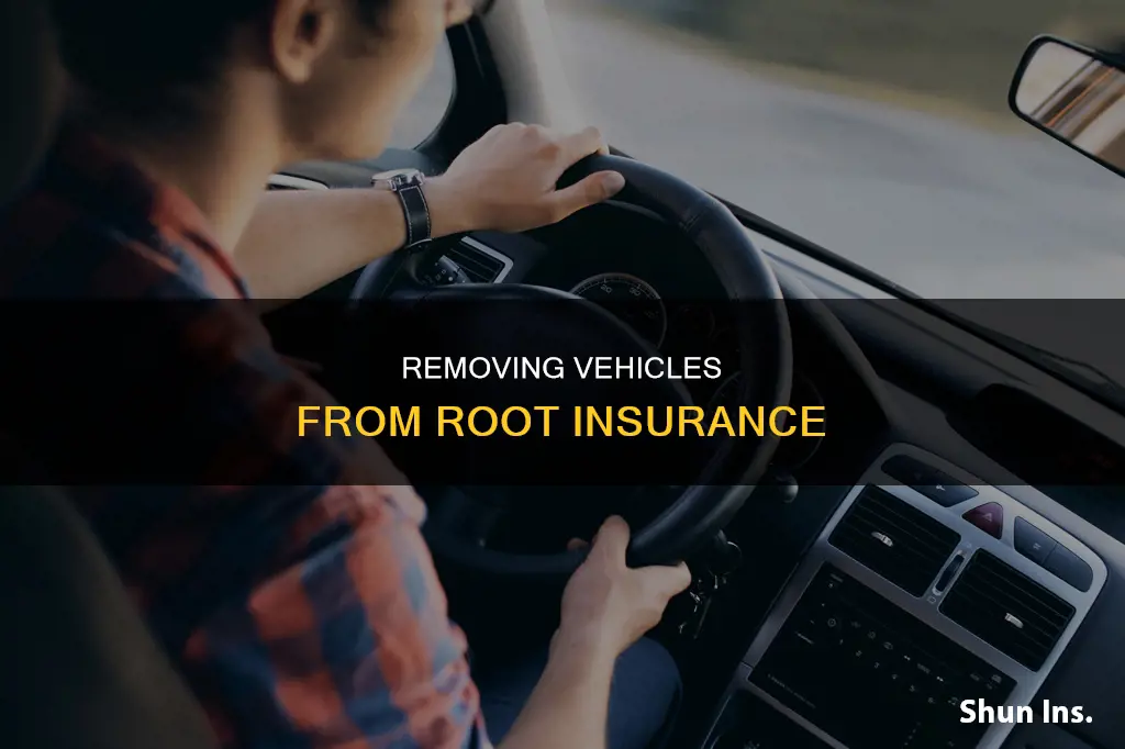 how to remove a vehicle from root insurance