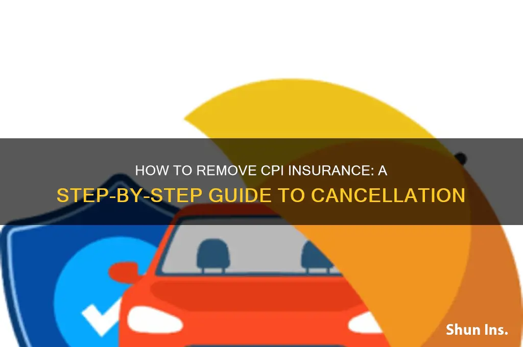 how to remove cpi insurance