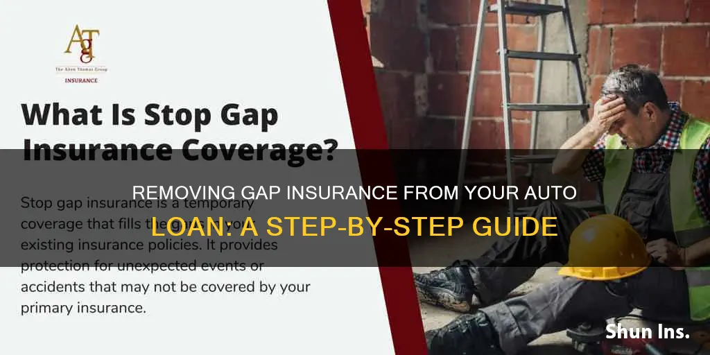 how to remove gap insurance from auto loan