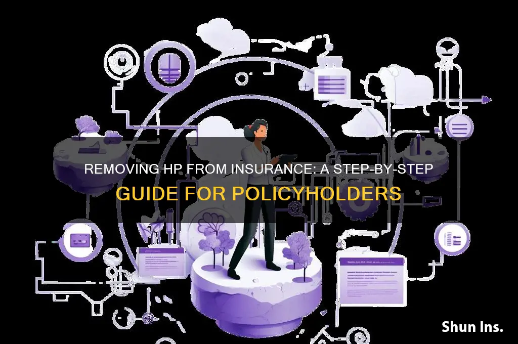 how to remove hp from insurance