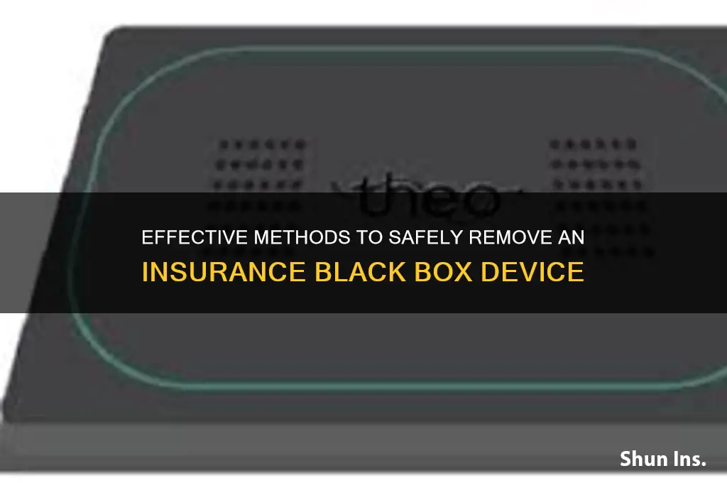 how to remove insurance black box