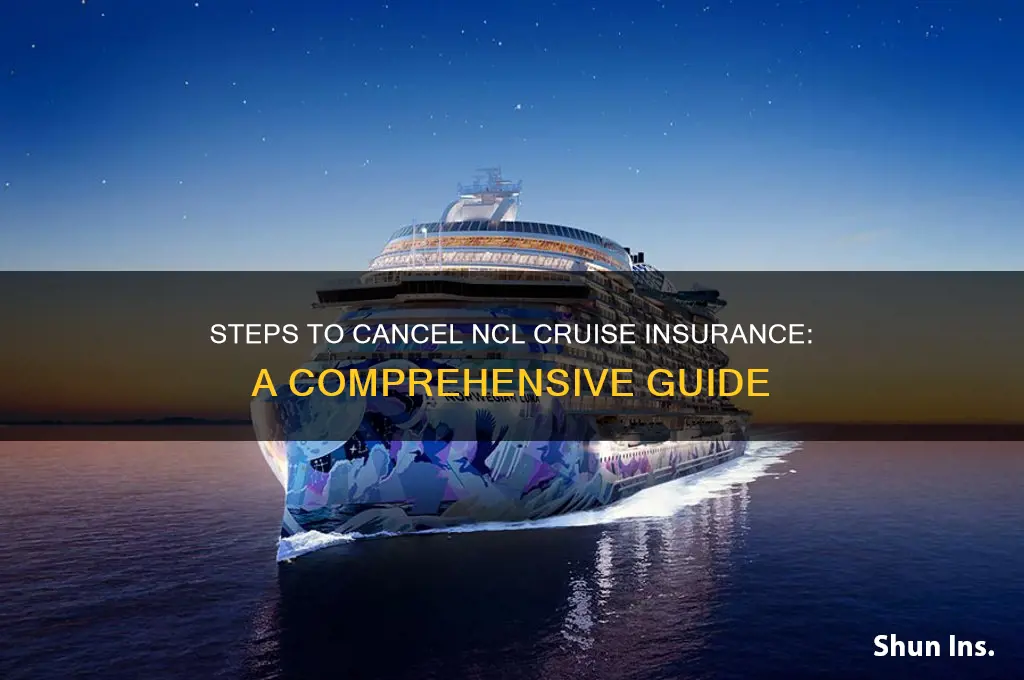 how to remove insurance from ncl cruise