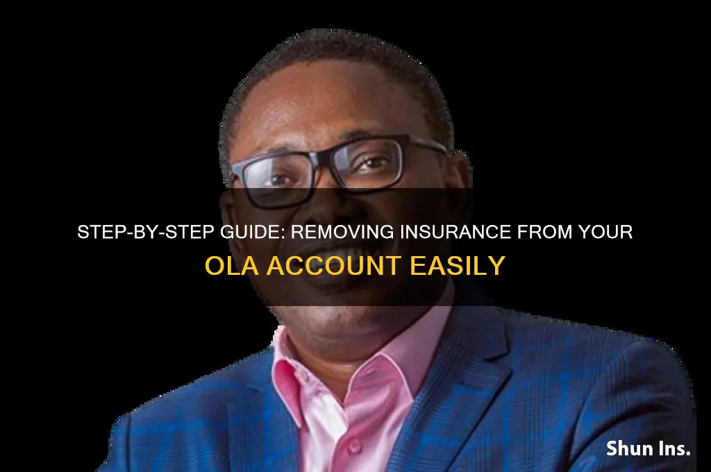 how to remove insurance from ola