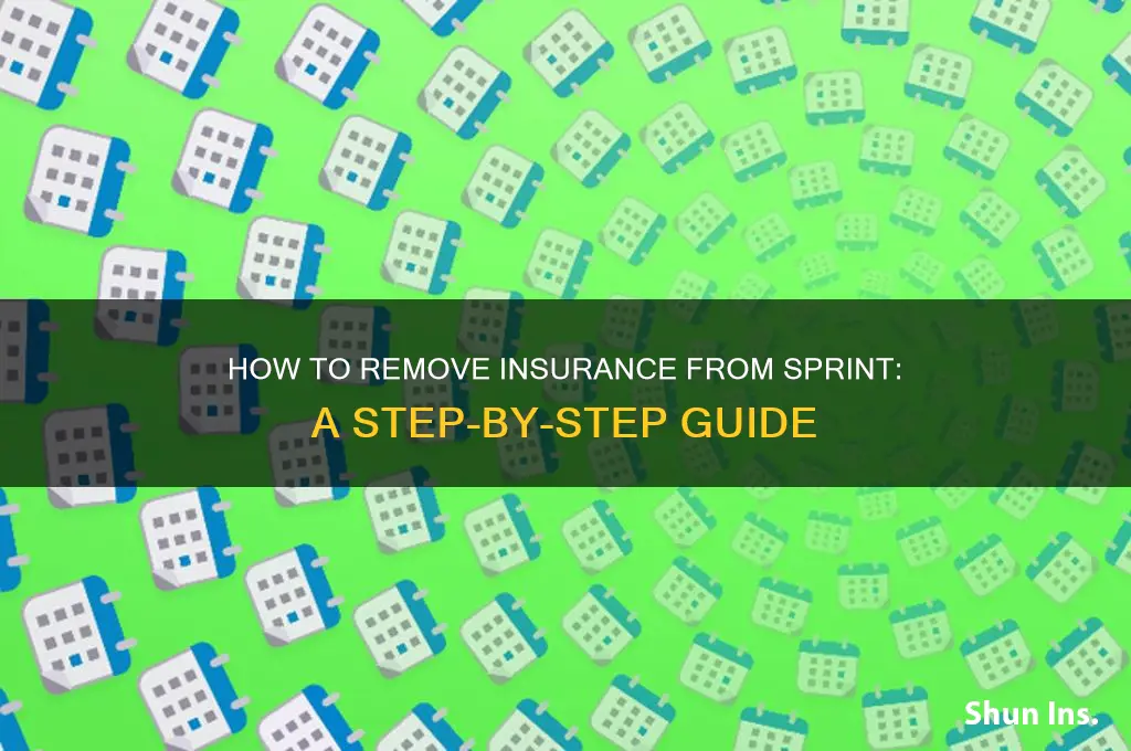 how to remove insurance from sprint