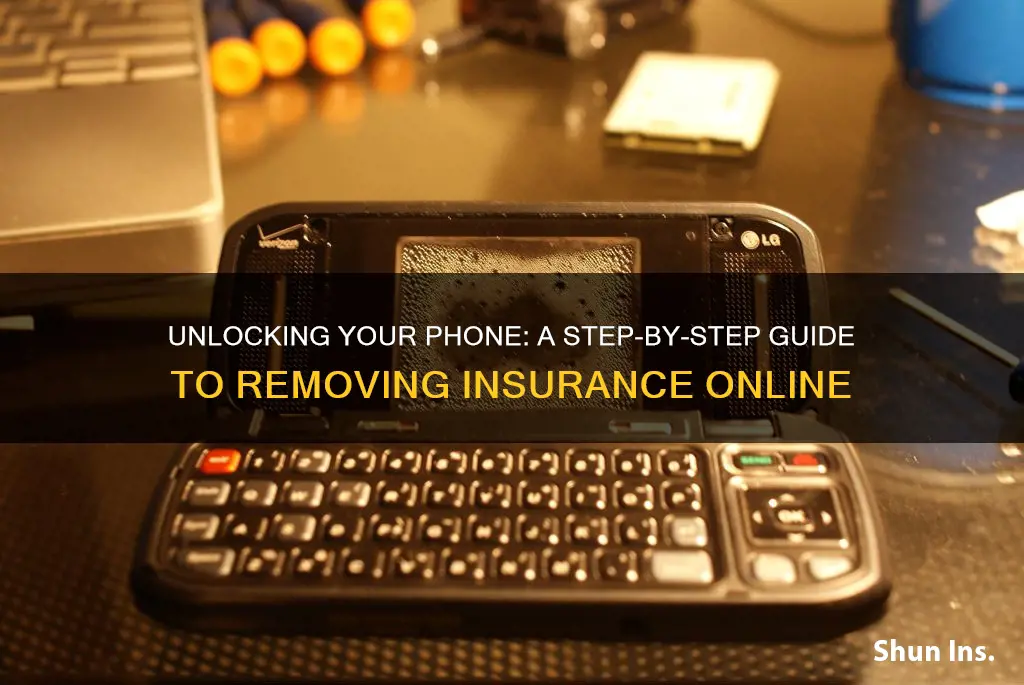 how to remove insurance from verizon phone on website