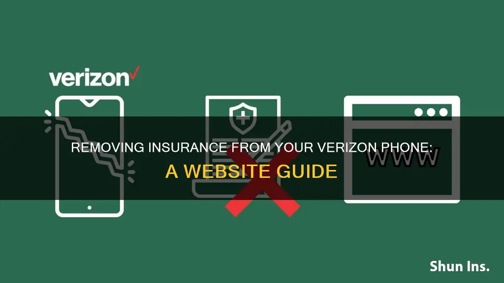 how to remove insurance from verizon phone on website