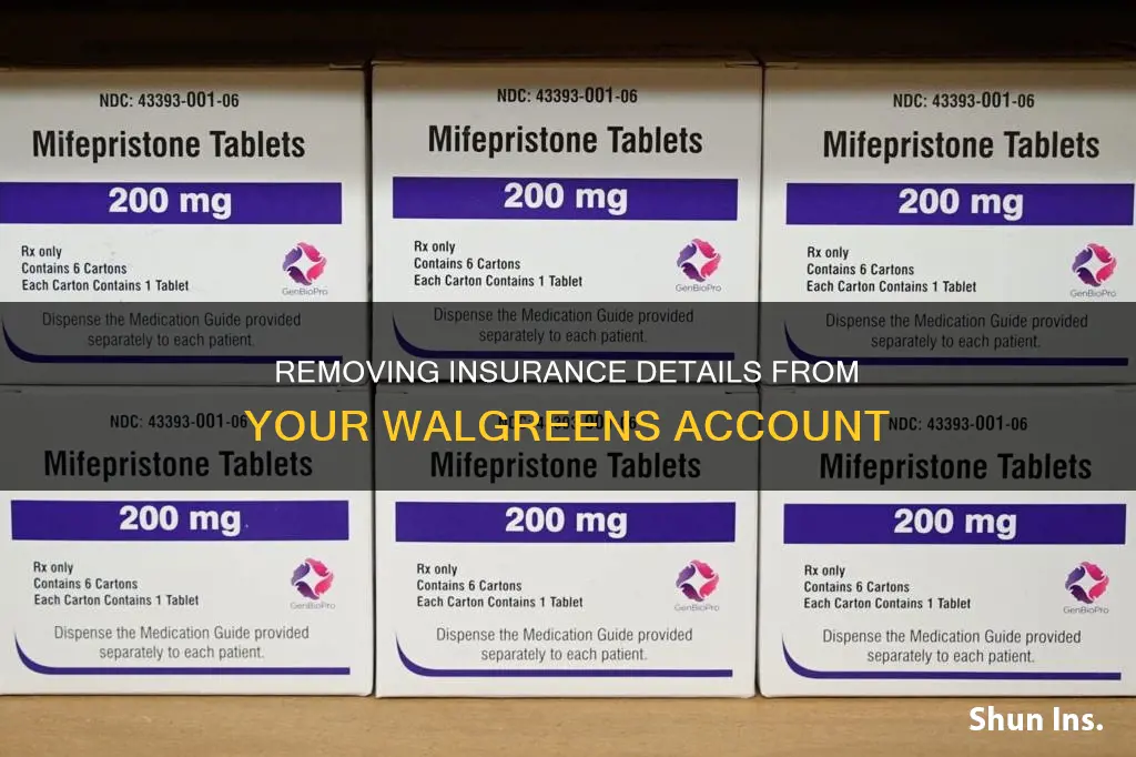 how to remove insurance from walgreens account