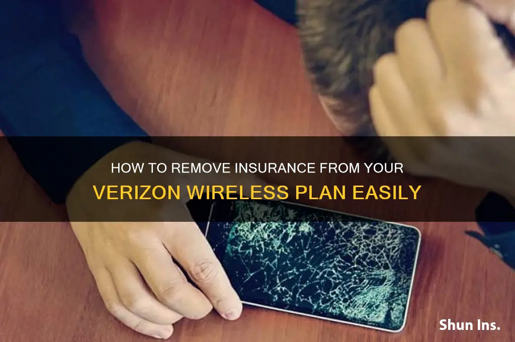 how to remove insurance verizon wireless