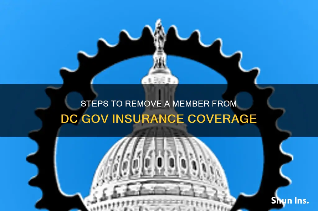 how to remove someone from dc gov insurance
